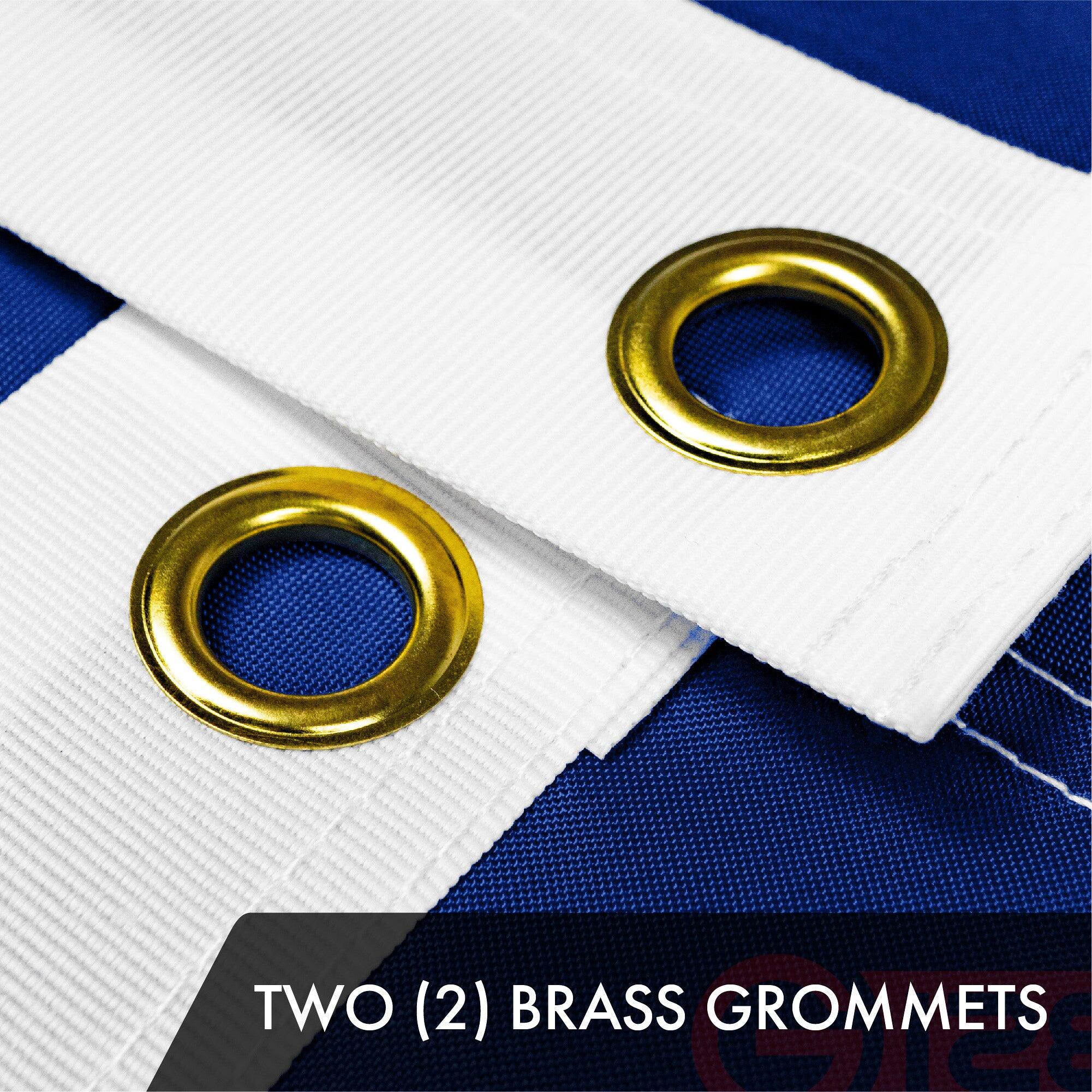 TWO (2) BRASS GROMMETS