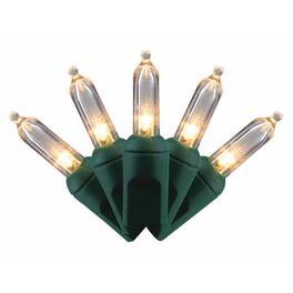 Celebrations - Platinum LED T5 Warm 50 ct String Christmas Lights 25 ft - White