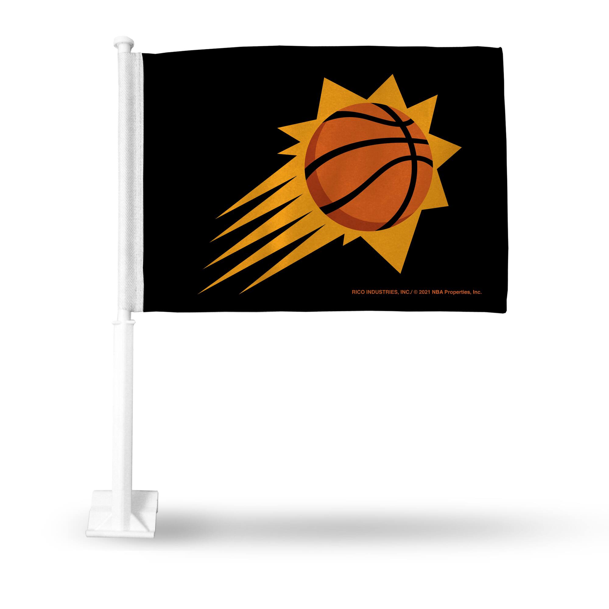 Rico Industries - Phoenix Basketball Suns 14" x 19" inch Double (2) Sided Window Mount Car Flag - Multi