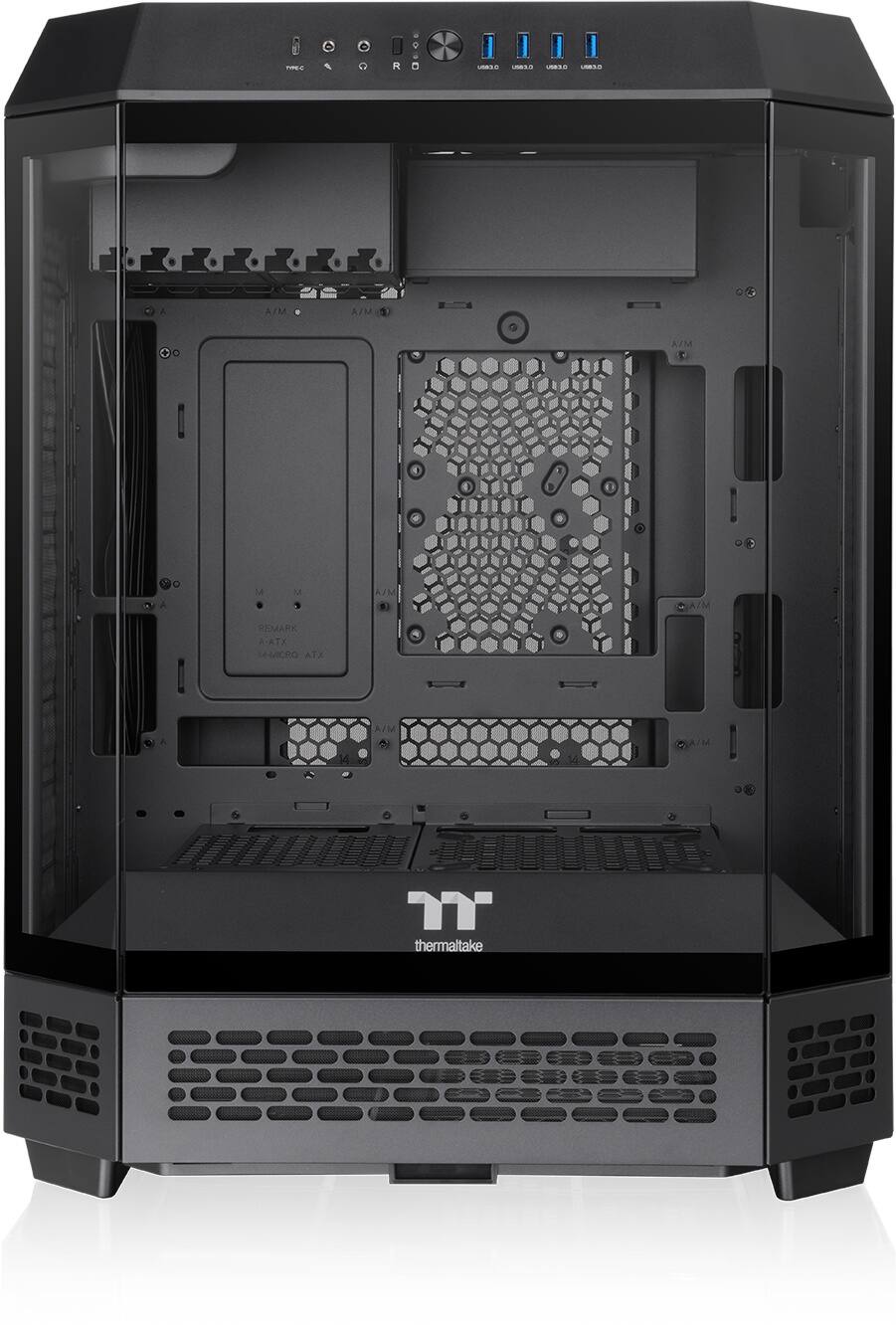 The text on the image reads "CAEC - A/M A/M A/M 1 A U U MLA A/M REMARK L-AEX R AEX 14 A/M A/M T thermaltake."