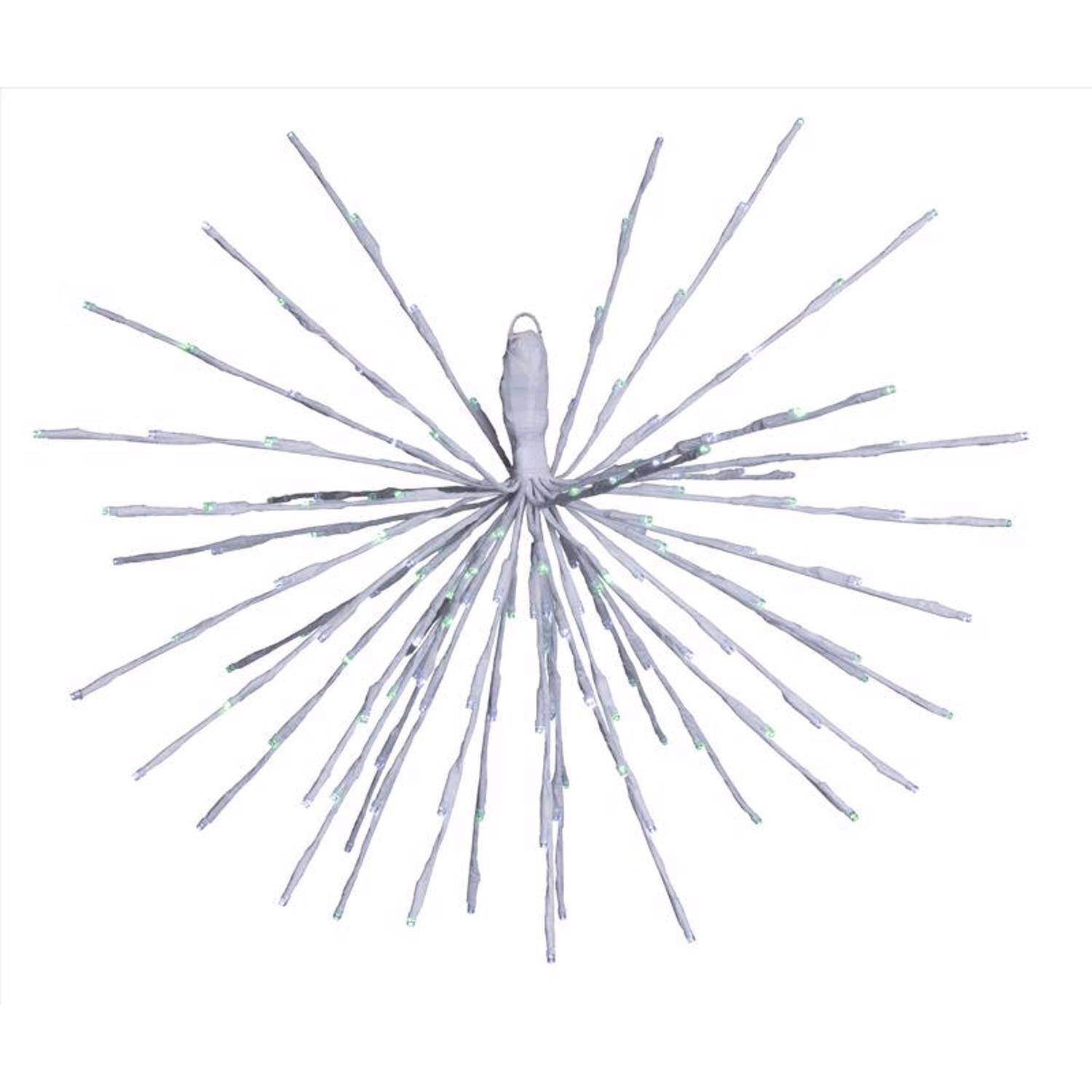 Celebrations - LED Green/White Starlight Burst Deluxe Spearmint 24 in. Hanging Decor - Green | White