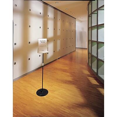 Alt View 7. Durable - Durable INFOBASE Sign Holder, 8.5" x 11", Freestanding, Vertical/Horizontal, Front Loading, Anthracite Grey (5589-57) - Anthracite Grey.