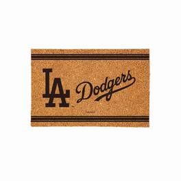 Evergreen Enterprises - Los Angeles Dodgers 24" x 36" Outdoor Monochrome Team Logo Coir Mat - Brown