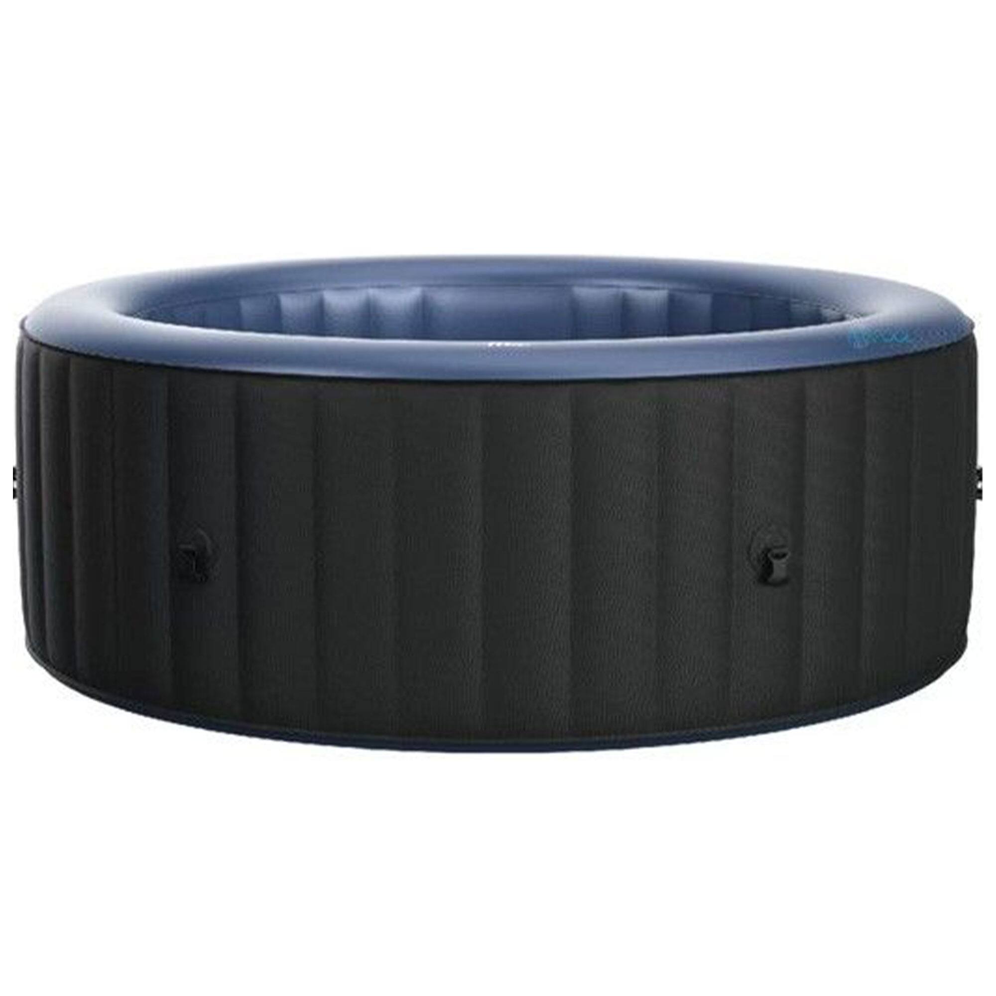 Alt View 7. MSpa - MSpa Round Inflatable Bubble Massage Spa, 4 to 6 Person Outdoor Hot Tub, Bergen - Charcoal Grey.