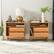 Alt View 17. Walker Edison - Boho Solid Wood Nightstand (set of 2) - Caramel.