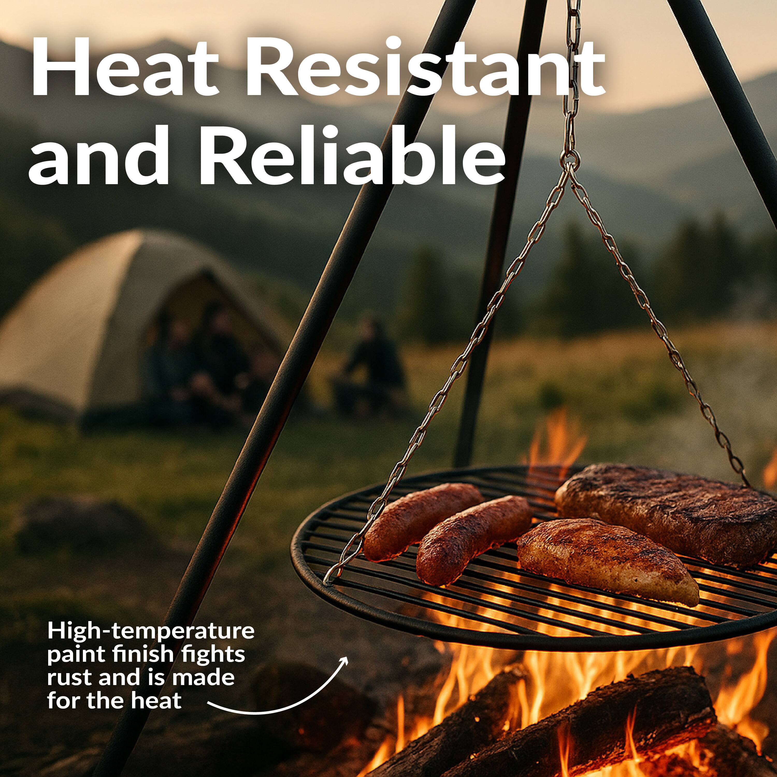 Heat Resistant and Reliable

High-temperature paint finish fights rust and is made for the heat