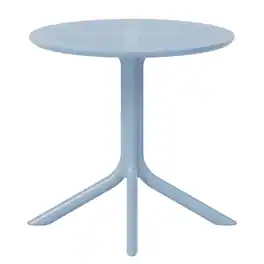 WestinTrends - Playa 31.5" Round Plastic Outdoor Patio Dining Table for 4 - French Blue