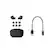 Left. Sony - Sony WF-1000XM5 Truly Wireless Noise Canceling Earbuds (Black) Bundle - Silver.