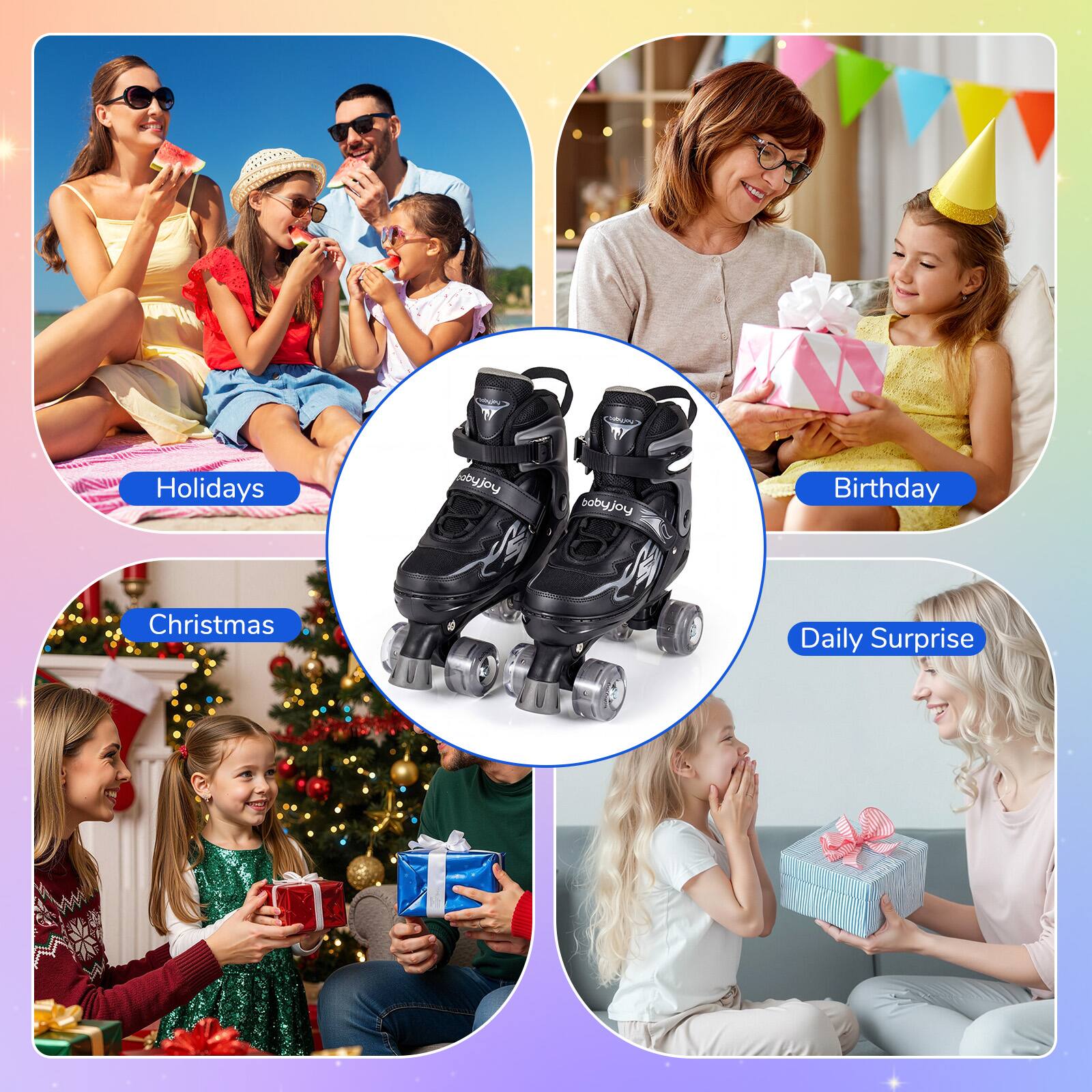 Holidays  
Birthday  
Christmas  
Daily Surprise