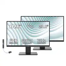 MSI Pro 23.8" FHD 3000:1 75Hz 1920 x 1080 Contrast ratio Refresh rate