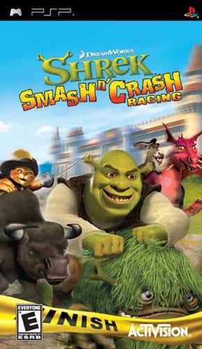 Front Standard. Shrek Smash n' Crash Racing - PSP.