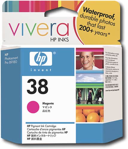 HP - 38 Ink Cartridge - Magenta - Larger Front