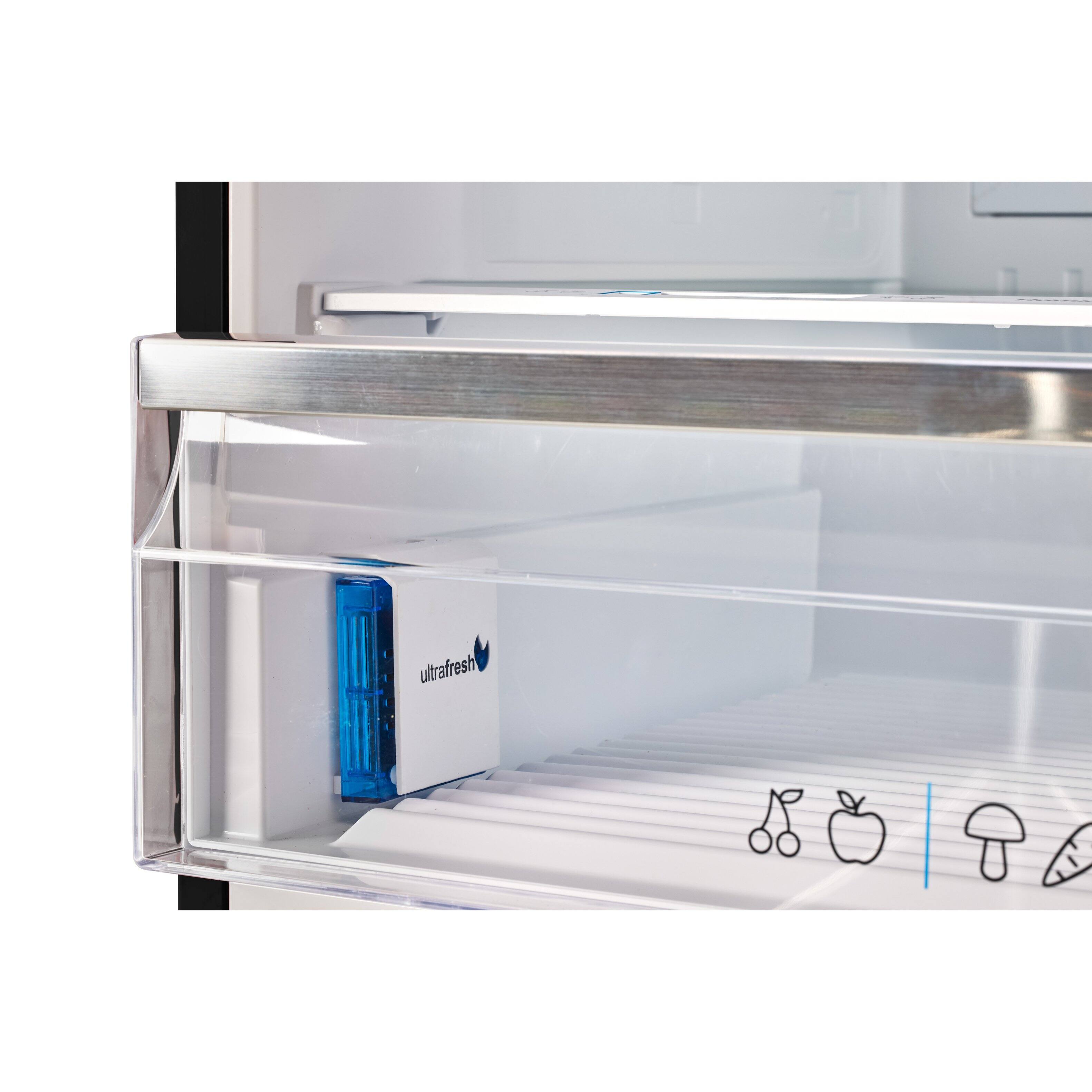 Alt View 4. Unique Appliances - 28 in. Wide Classic Retro 16.7 cu.ft Bottom Freezer Counter Depth Refrigerator - Midnight Black.