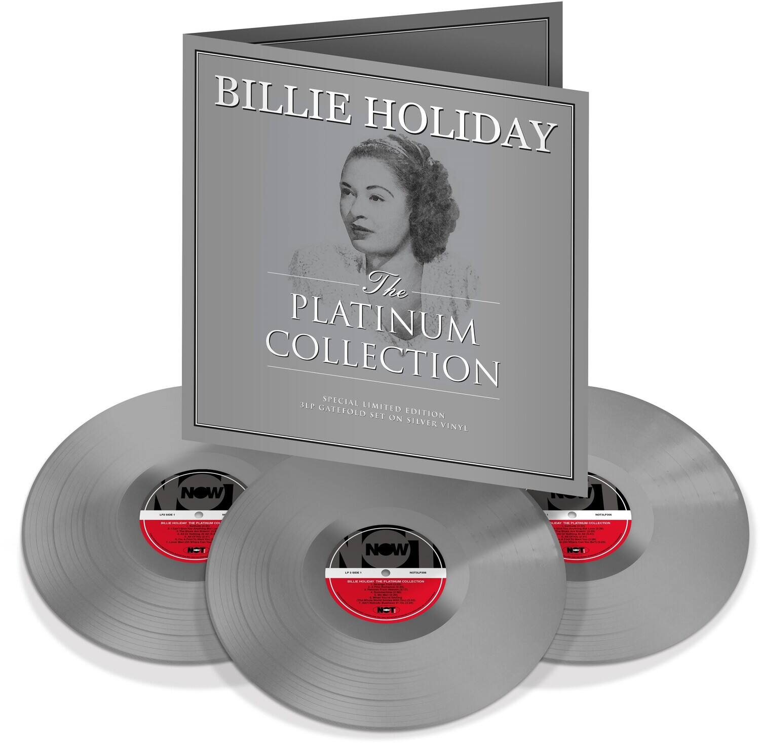 BILLIE HOLIDAY The PLATINUM COLLECTION SPECIAL GATEFOLD LIMITED EDITION SET ON SILVER VINYL