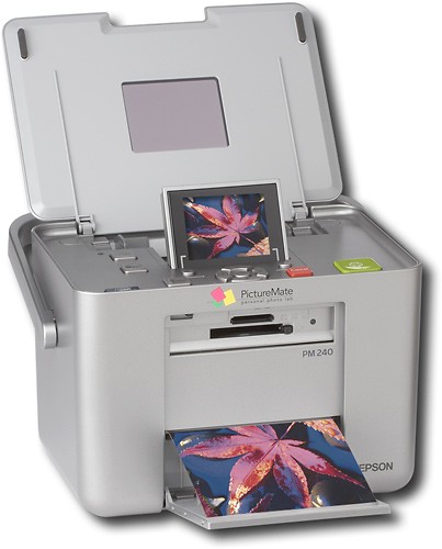  Epson PictureMate Snap (PM 240) 4x6 Photo Printer : Office  Products