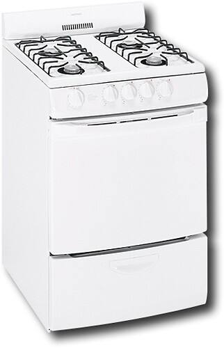 Angle Standard. Hotpoint - 24" Freestanding Gas Range - White.