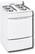 Angle Standard. Hotpoint - 24" Freestanding Gas Range - White.
