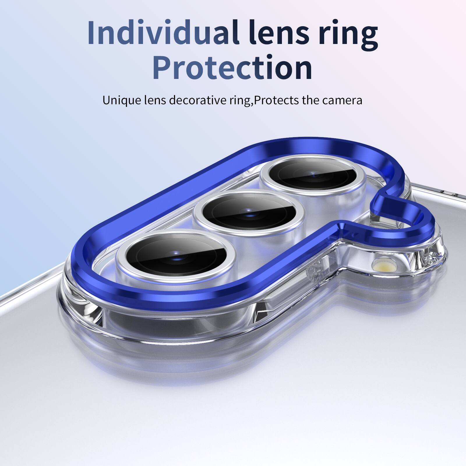 Individual lens ring Protection  
Unique lens decorative ring, Protects the camera
