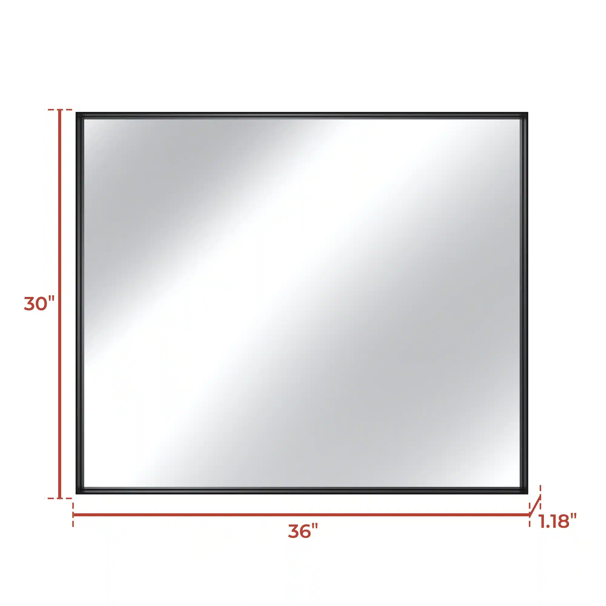 30" x 36" x 1.18"