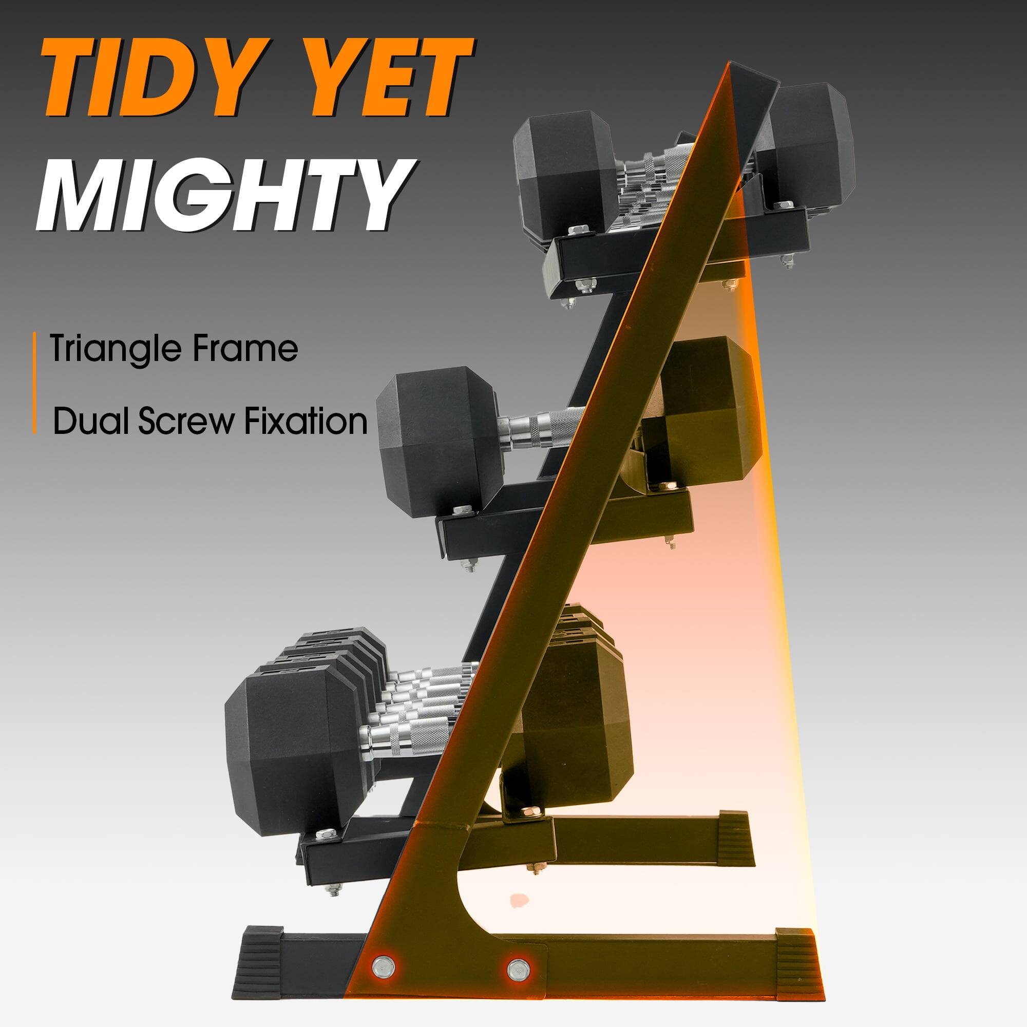 TIDY YET MIGHTY

Triangle Frame  
Dual Screw Fixation