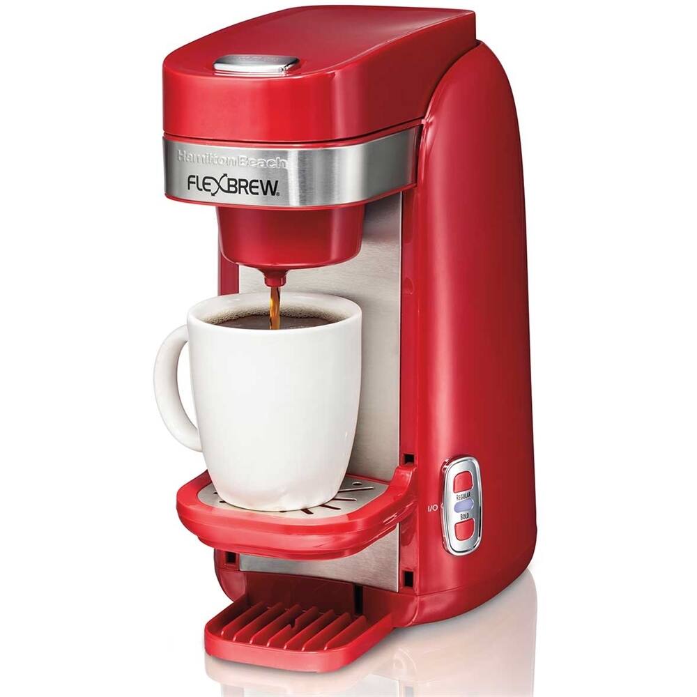 Hamilton Beach FlexBrew Single-Serve Coffee Maker Red  - Best Buy