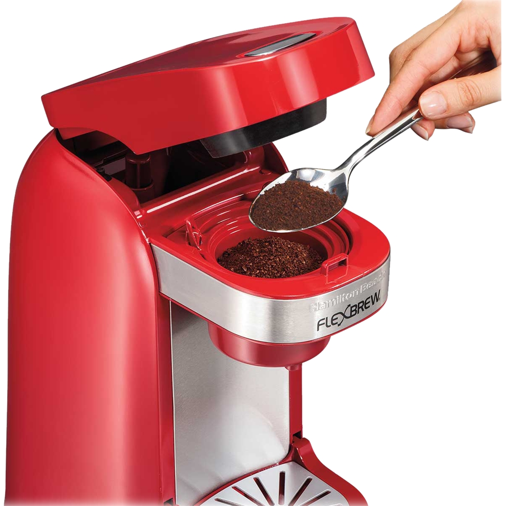 Hamilton Beach FlexBrew Single-Serve Coffee Maker Red  - Best Buy