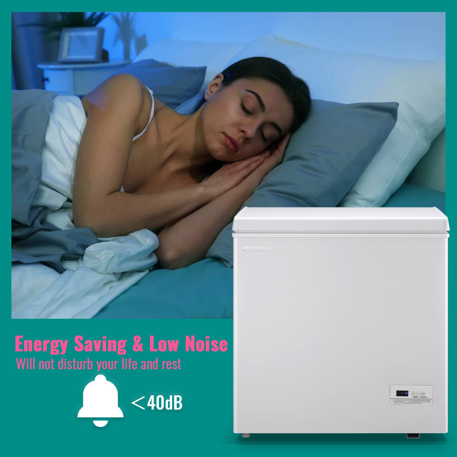 REMULLER Energy Saving & Low Noise  
Will not disturb your life and rest  
<40dB