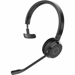 Jabra - Evolve 65 TE Headset - Mono - Wireless - Bluetooth - 100 ft - 20 Hz to 20 kHz - Over-the-head, On-ear - Monaural - Blue
