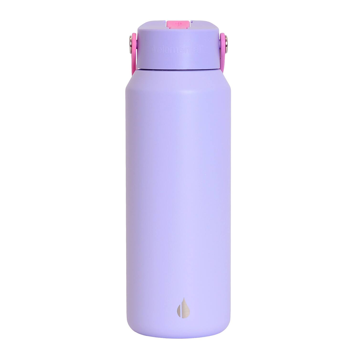Back. Elemental - Core Stainless Steel Water Bottle 40 Oz. - Lilac Tie Dye.
