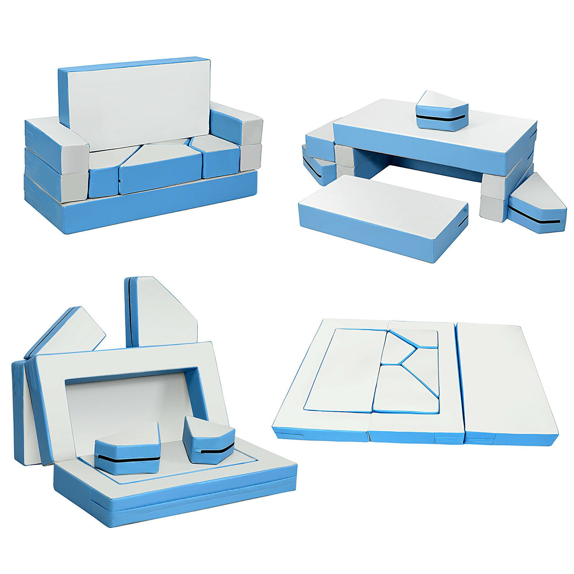 Alt View 8. Costway - Costway 4-in-1 Crawl Climb Foam Shapes Playset Softzone Toy Kids Toddler Preschoolers - Multicolor.