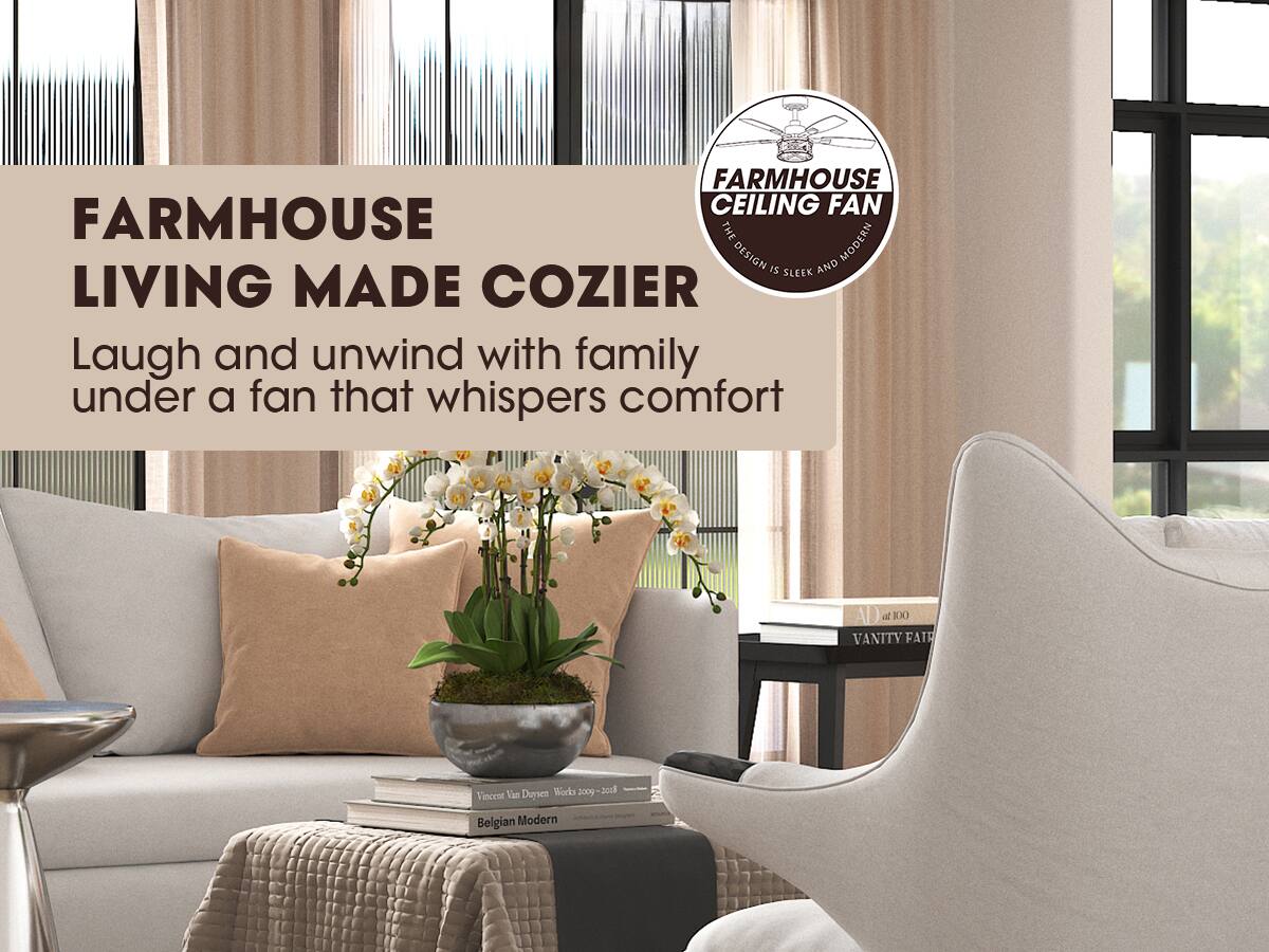 FARMHOUSE LIVING MADE COZIER

Laugh and unwind with family under a fan that whispers comfort

FARMHOUSE CEILING FAN
THE DESIGN IS SLEEK AND MODERN

VANITY FAIR
AD at 100

Vincent Van Dyck Works 2009 - 2018
Belgian Modern

Jud Tincrot