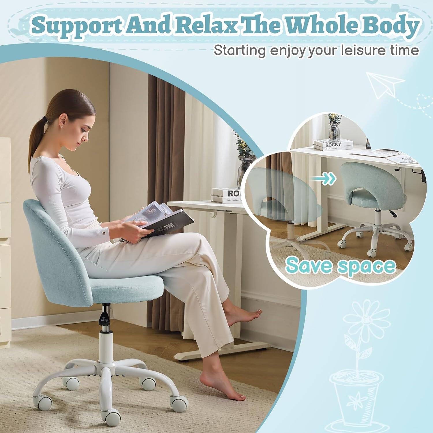 Support And Relax The Whole Body  
Starting enjoy your leisure time  

Save space