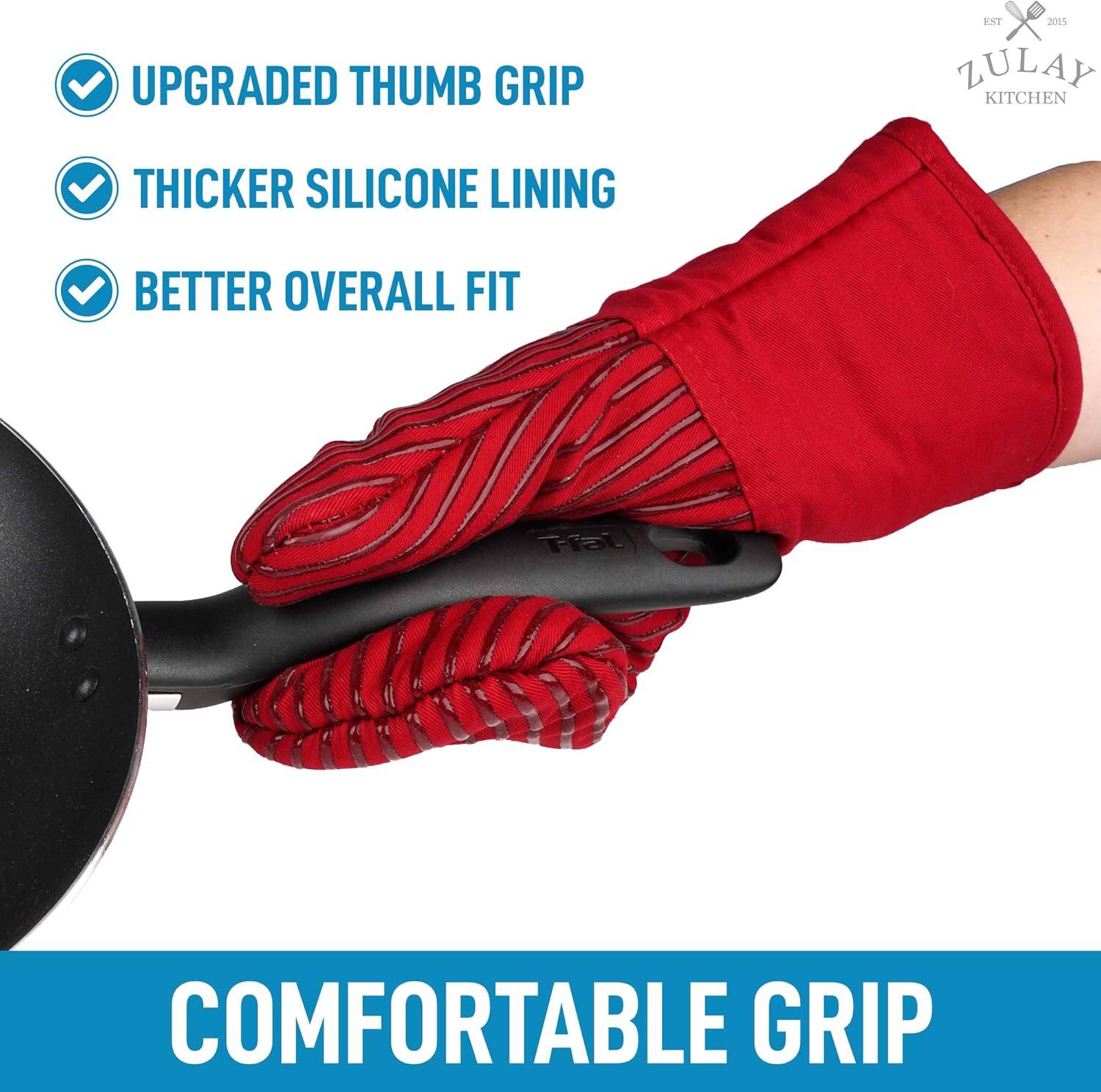- UPGRADED THUMB GRIP
- THICKER SILICONE LINING
- BETTER OVERALL FIT

COMFORTABLE GRIP