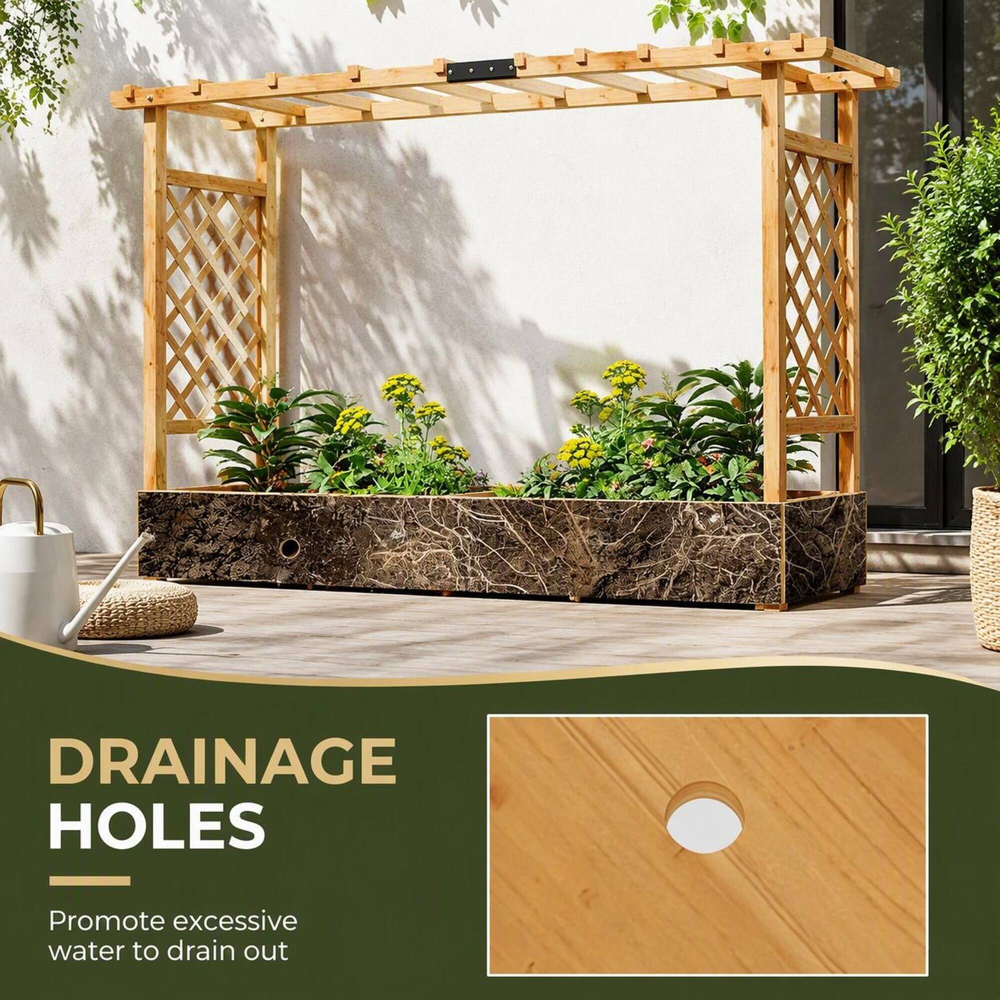 DRAINAGE HOLES  
Promote excessive water to drain out