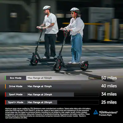 Segway - Ninebot Max G3 Electric Scooter, 28 mph Max Speed w/ 50 miles Max Range - Black
