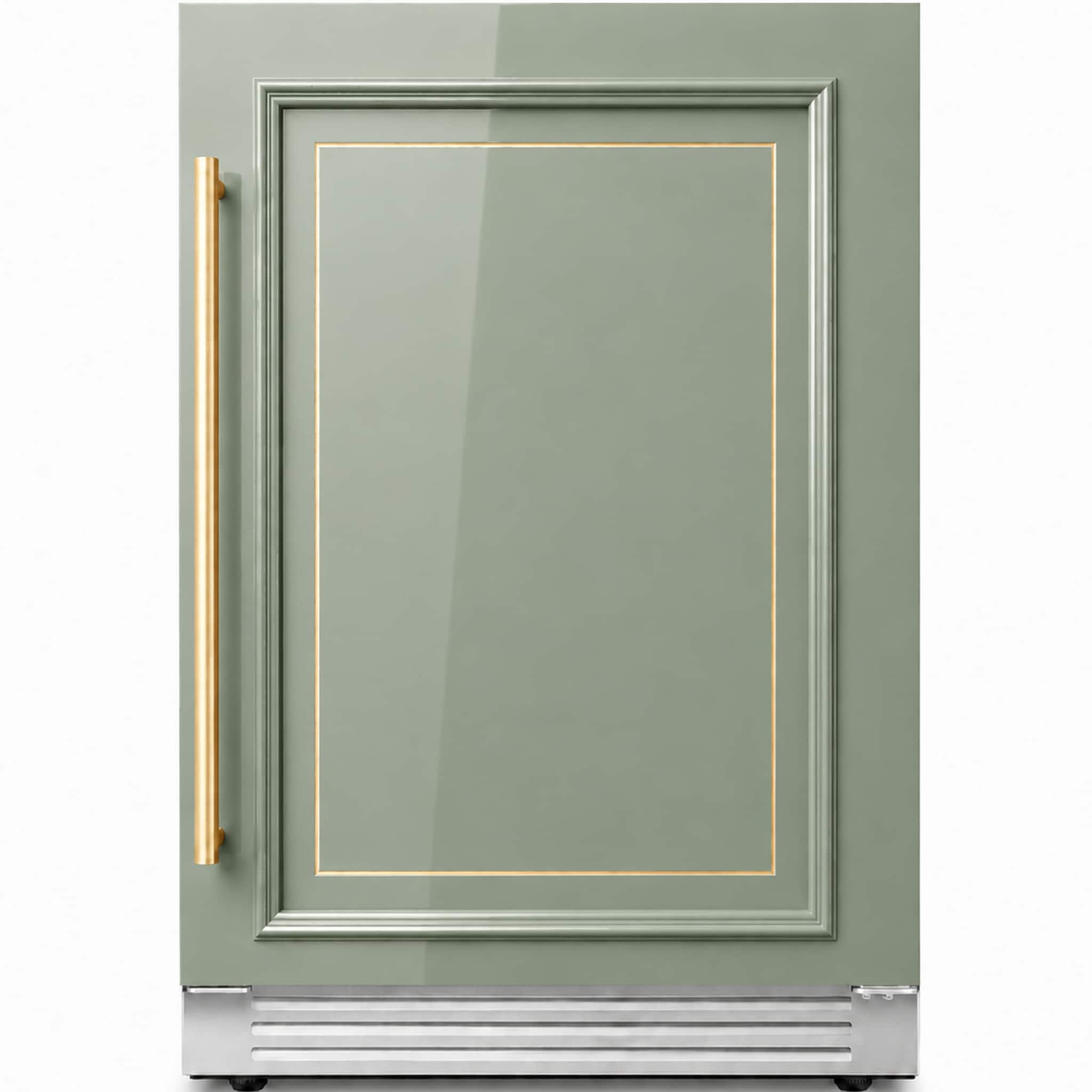 Ca'Lefort - 24 Inch Panel Ready Beverage Refrigerator, 180 Can 3 color LED Beverage Cooler, Built in (Panels Not Included) - Stainless Steel