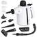 Front. Commercial Care - Commercial Care Handheld Steam Cleaner 9-Piece Accessory Set-White - WHITE.