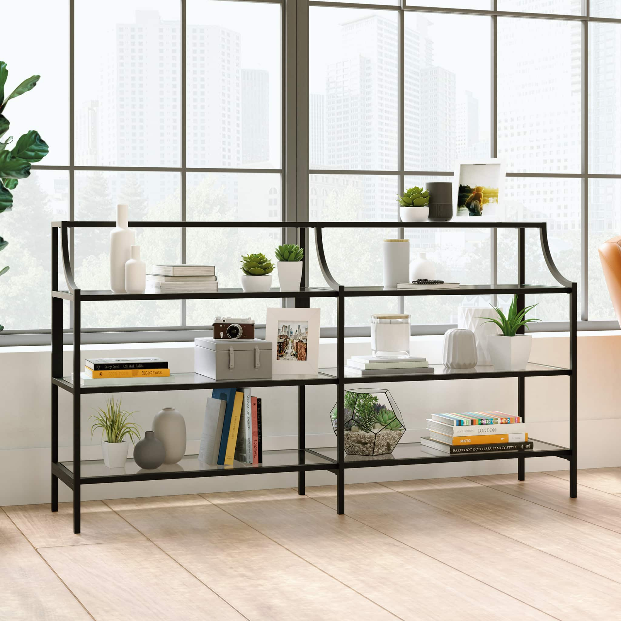 Sauder – Harvey Park Console Table – Black Sansujyuku sansujyuku.com