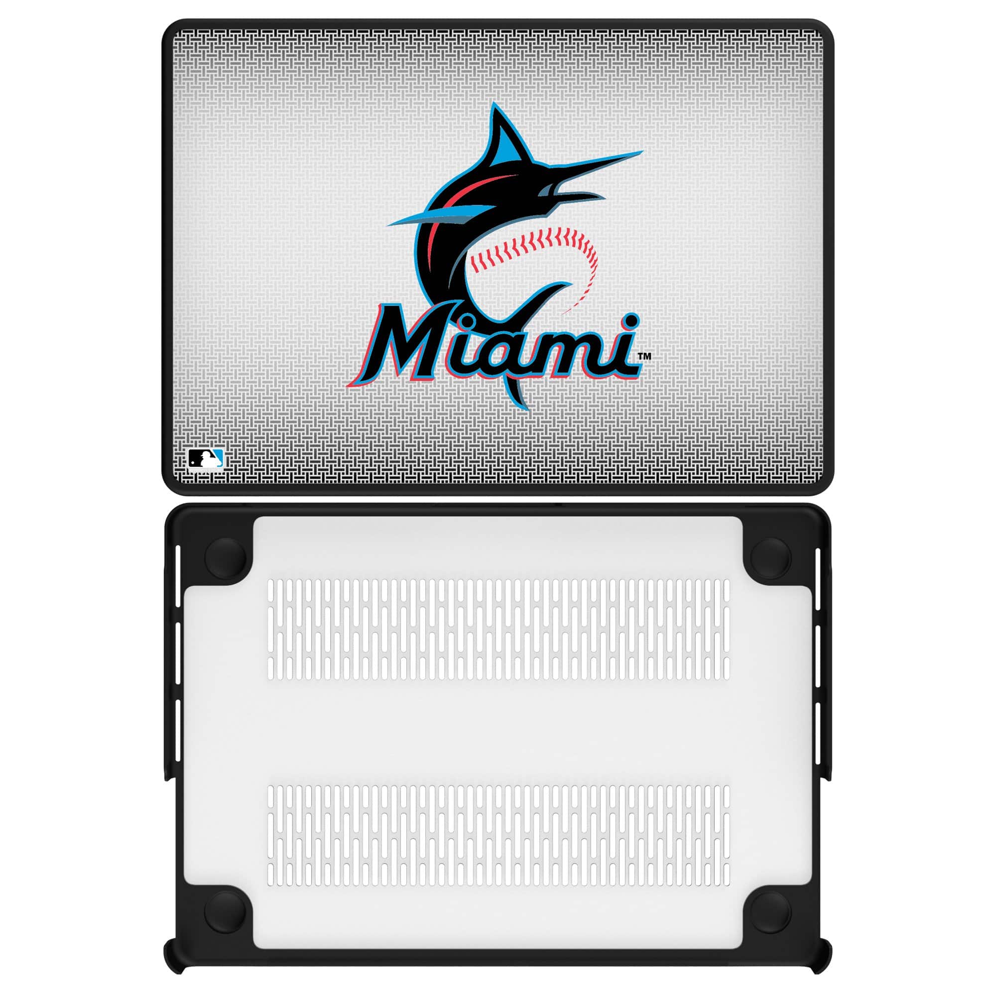 Keyscaper - Miami Marlins Linen MacBook Case - Air 15 in - Multicolor