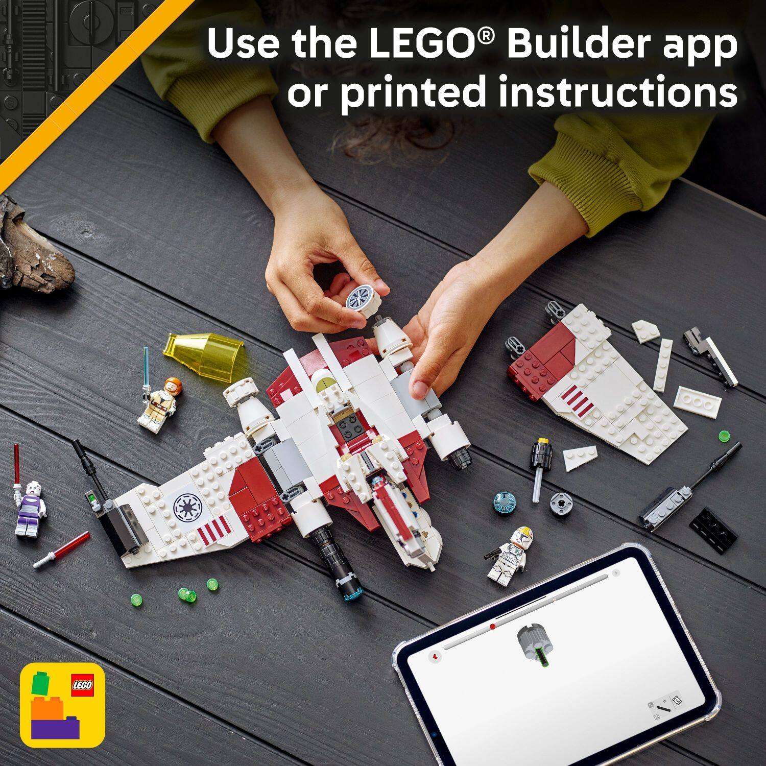 Use the LEGO Builder app or printed instructions