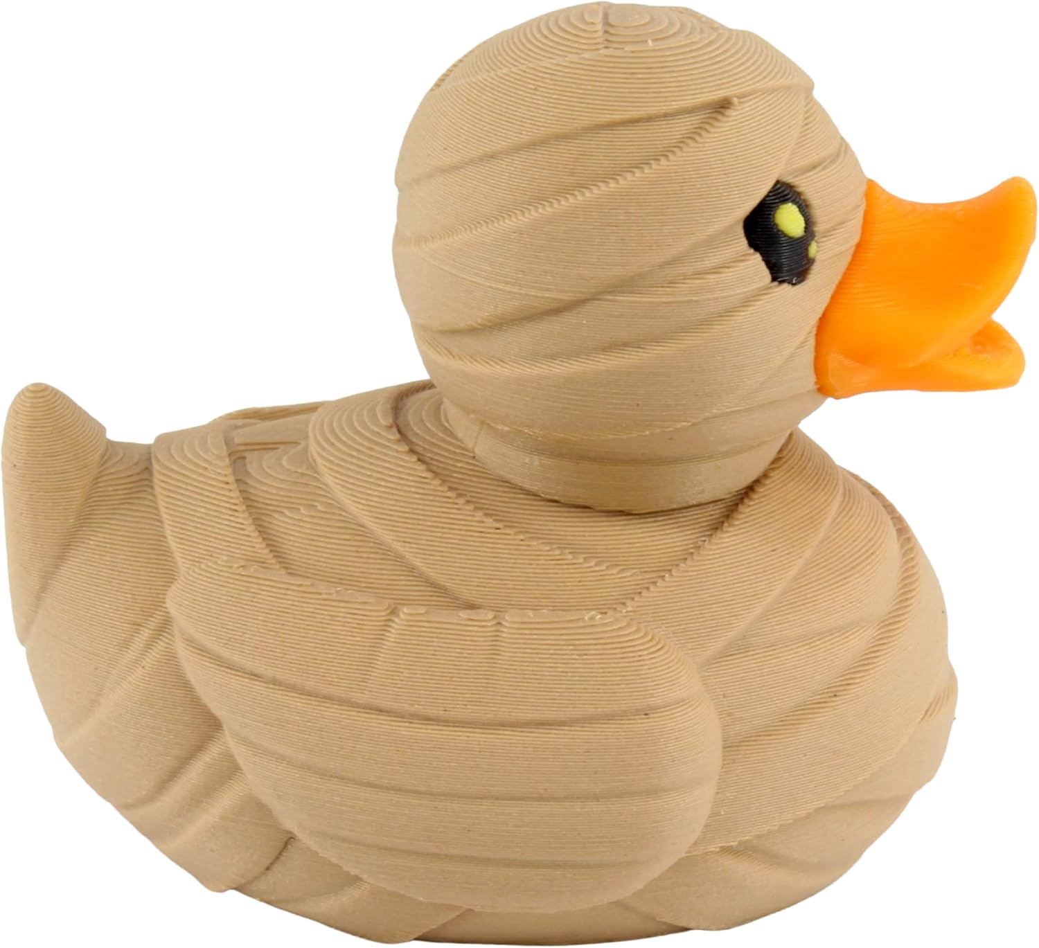 Left. JuzToys - Mummy Duck Figurine, 4x4 Ducking, Fun Car Dashboard Accessory, Unique Mummy Figure Gifts, Ducks for Cars by PowerTRC - Brown.