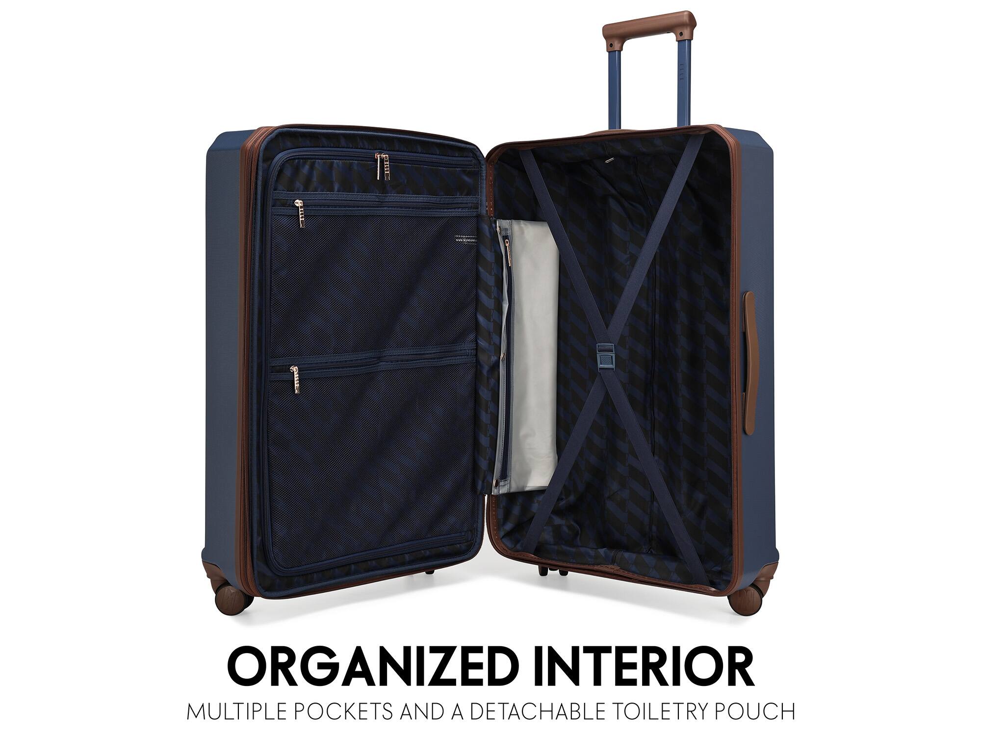 ORGANIZED INTERIOR
MULTIPLE POCKETS AND A DETACHABLE TOILETRY POUCH