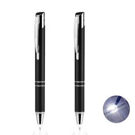 Paradigms Interiors - Pen With Light Flashlight Lighted Tip Pens For Taking Notes Recording Writing In The Dark +