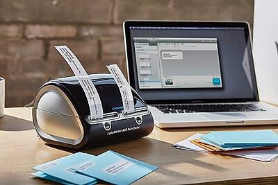 Alt View 5. DYMO - LabelWriter 450 Twin Turbo Desktop Label Printer - Black.