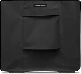 KHOMO GEAR - Heavy Duty Outdoor Furniture Cover - Waterproof Square & Rectangular Covers with Air Vents - for Ottoman, Tables - Black