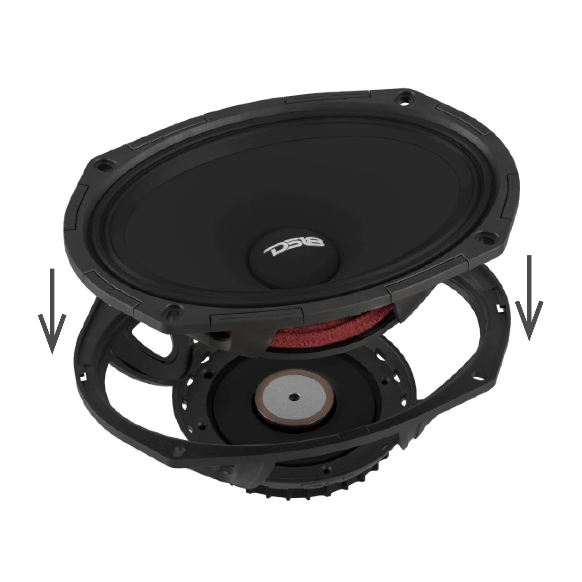 Alt View 4. DS18 Audio - PROJECT360 6x9" Neodymium Loudspeaker, 350W RMS 4-Ohm.