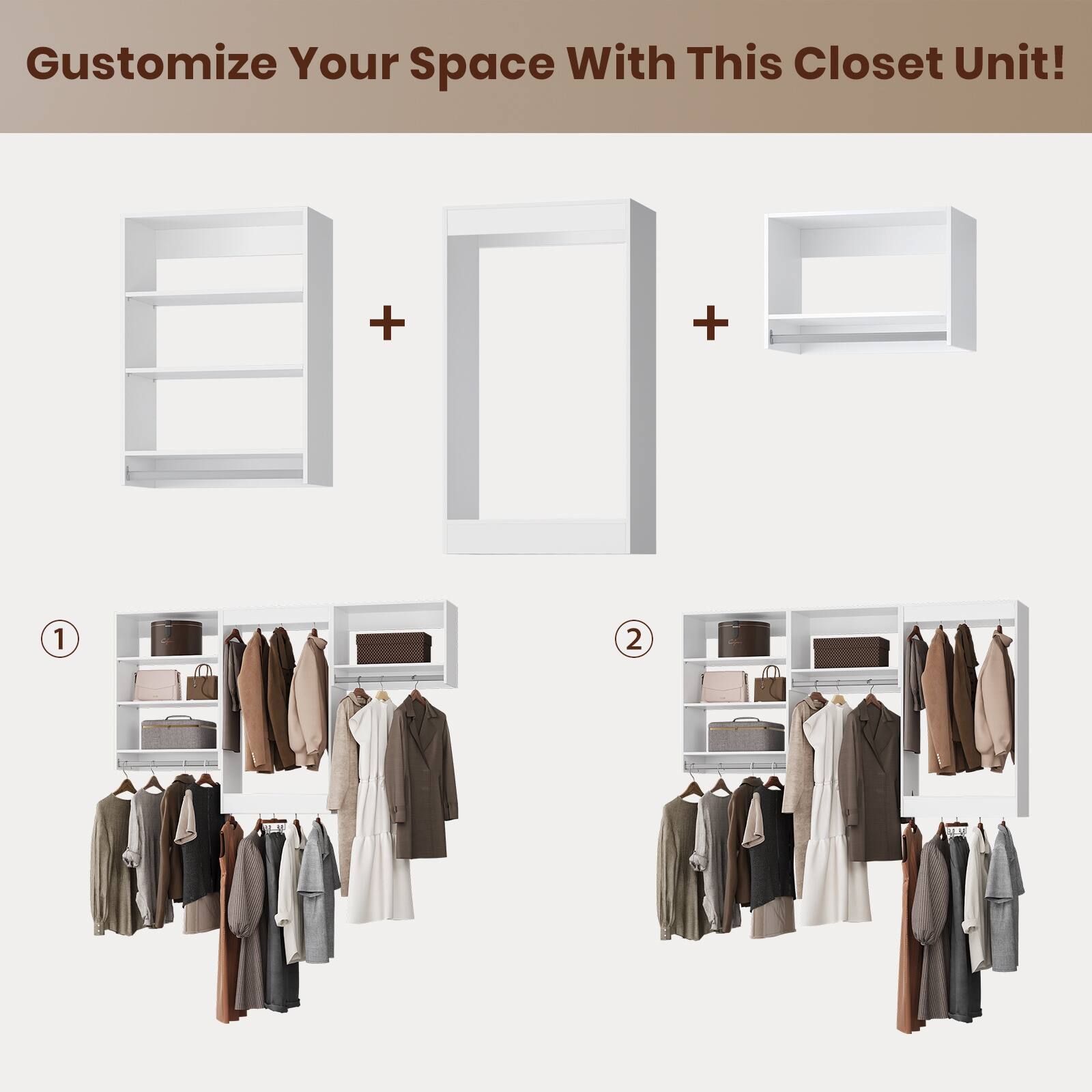Customize Your Space With This Closet Unit!

1. [Image of a closet unit with clothes and accessories]

2. [Image of a closet unit with clothes and accessories]