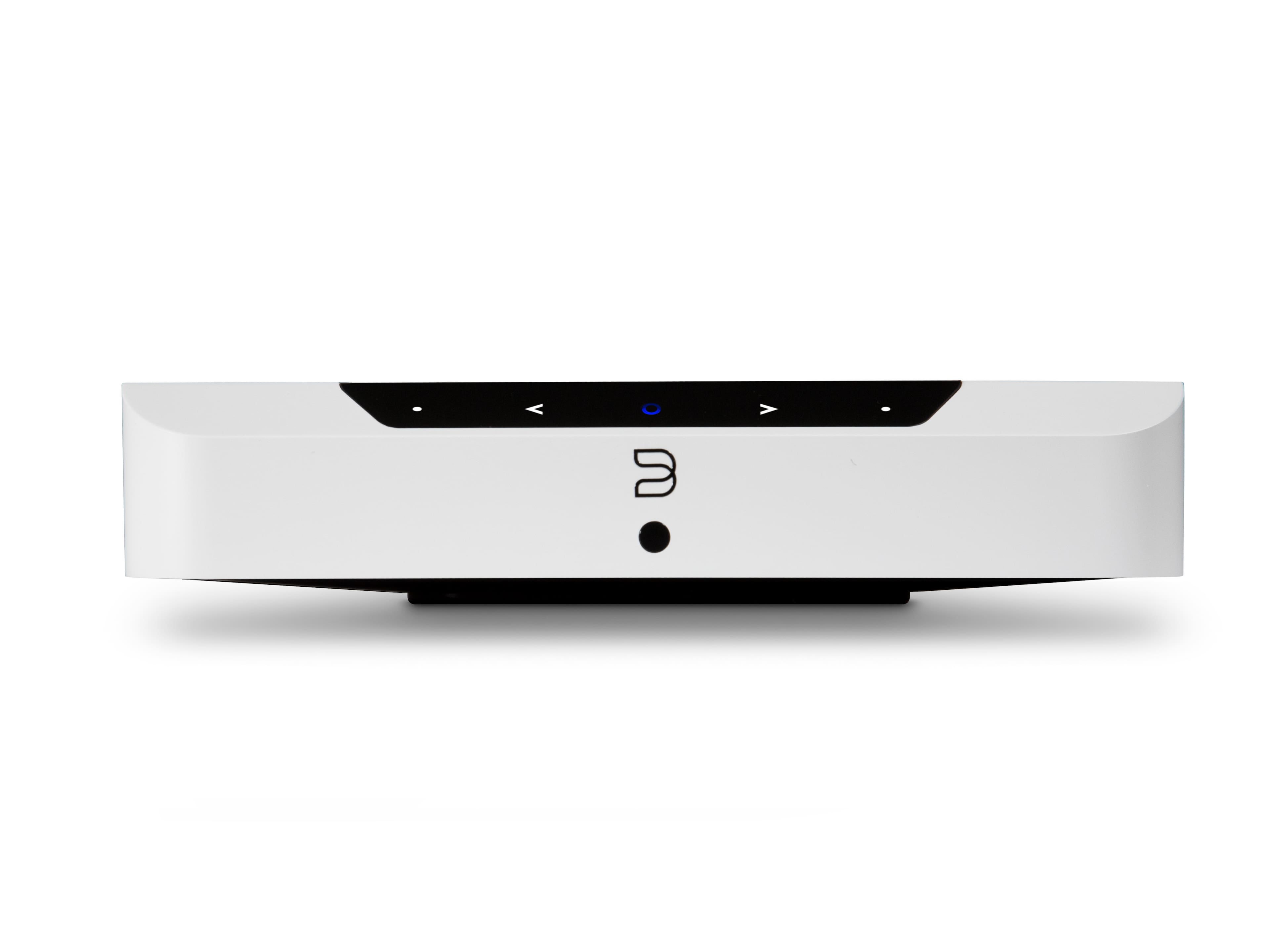 Front. Bluesound - Powernode Edge Streaming Amplifier - White.