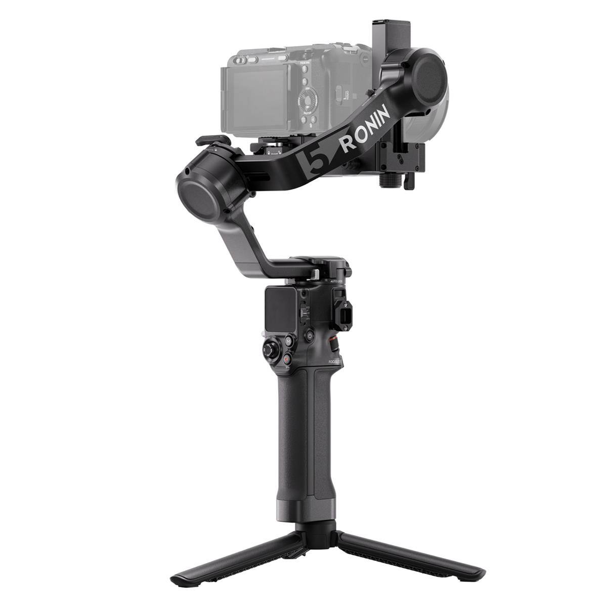 Alt View 7. DJI - DJI RS 5 Handheld Gimbal Stabilizer + Wireless Microphone Set + Wall Plug.
