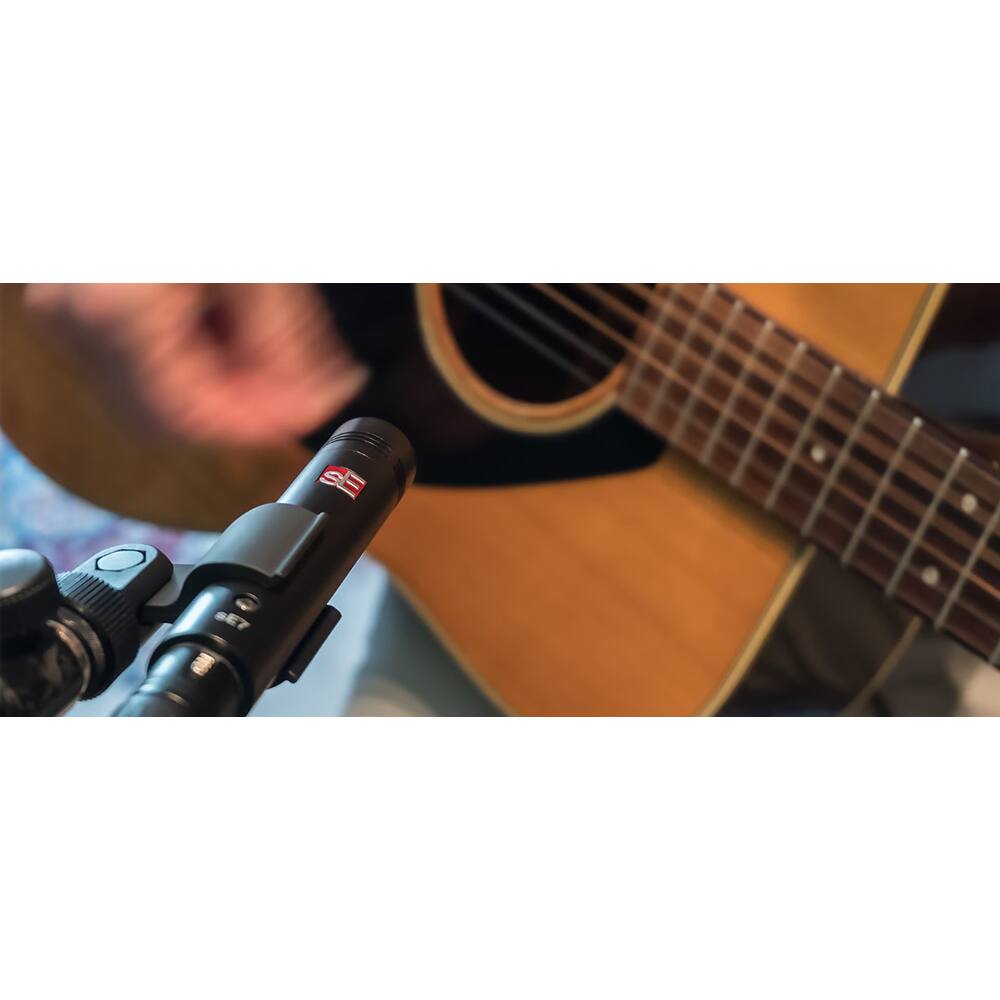 Alt View 6. sE Electronics - sE7 Small Diaphragm Cardioid Condenser Microphone with Clip SE7-U.